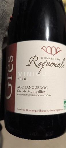 Languedoc Ikke specificeret Domaine Roquemale Grés 2018