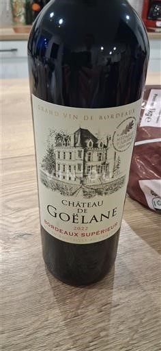 Bordeaux Bordeaux Supérieur Château Goélane 2022