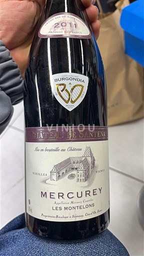 Weine Rouge sec Les Montelons Château Santenay 2011 Frankreich Burgund Mercurey AOC