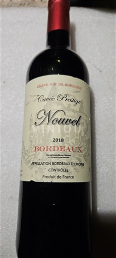 Bordeaux Nouvel Prestige 2018