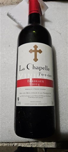 Bordeaux La Chapelle Forestier 2014