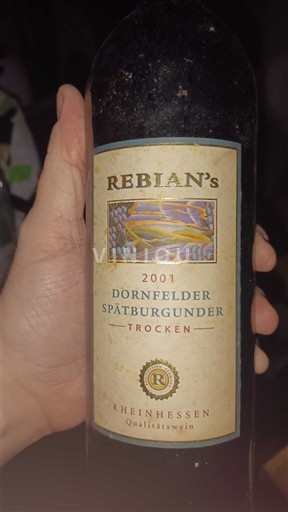 Rheinhessen Rebian's Dornfelder Spätburgunder Trocken 2001