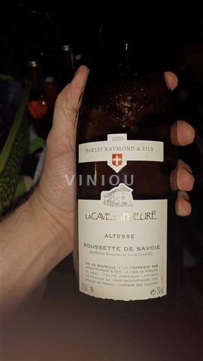 Савойя та Бюже Руссет-де-Савойя Barlet Raymond & Fils La Cave du Prieure 2020