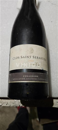 Roussillon Collioure Clos Saint Sebastien Inspiration 2014