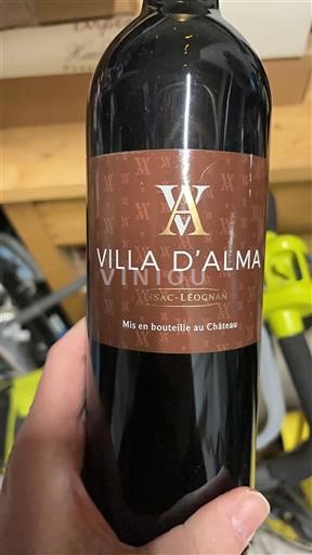 Bordeaux Pessac-Léognan Villa d'Alma Icke årgångsbetecknad