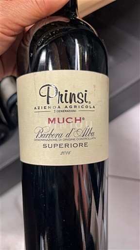 Piedmont Barbera d'Alba Prinsi Much 2016
