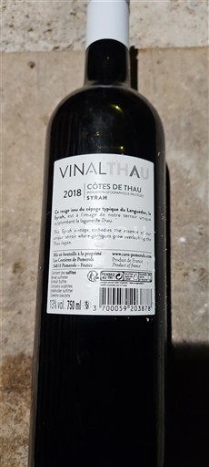 Languedoc-Roussillon Côtes de Thau Vinalthau Syrah 2018