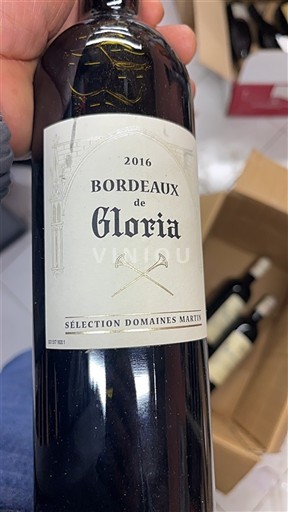 Bordeaux Domaine Domaines Martin Bordeaux de Gloria 2016