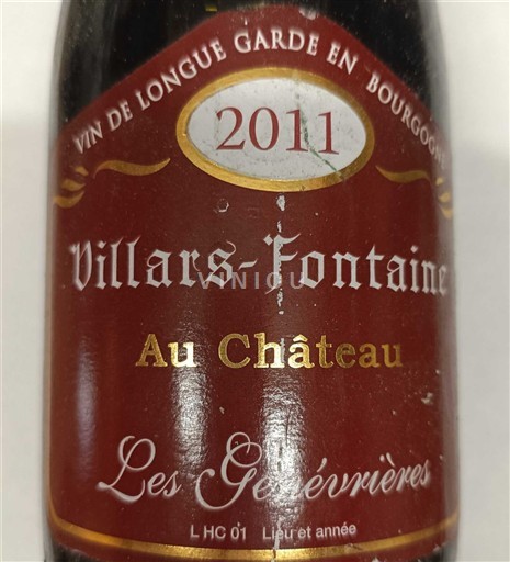 Borgonha Château Villars Fontaine Les Genévrieres 2011
