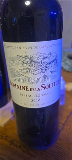 Бордо Пессак-Леоньян Domaine La Solitude 2016