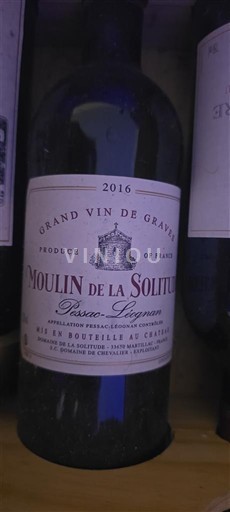 Bordeaux Pessac-Léognan Moulin de la Solitude 2016