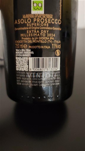 Schaumweine Blanc brut Extra Dry La Gioiosa 2024 Italien Venetien Nicht spezifiziert DOC