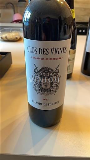 Bordeaux Lalande-de-Pomerol Clos des Vignes 2022
