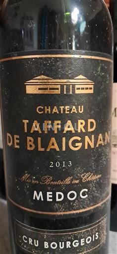 Bordeaux Médoc Château Taffard de Blaignan 2013