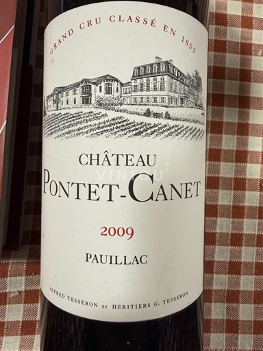 Bordeaux Pauillac Grand Cru Château Pontet-Canet 2009