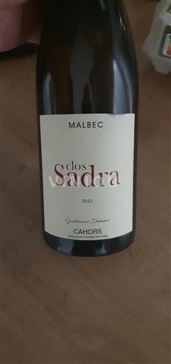 Sydväst Cahors Clos Sadra 2022