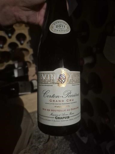 Burgundy Corton Grand Cru Domaine Chapuis Corron perrieres 2011