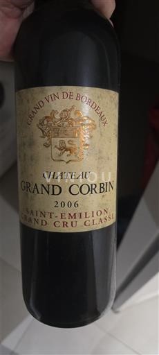 Bordeaux Saint-Émilion Château Grand Corbin 2006