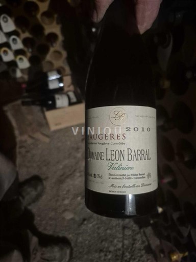 Languedoc Faugères Domaine Léon Barral Valinière 2010