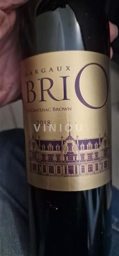 Bordoja Margaux Cantenac Brown Brio de Cantenac Brown 2018