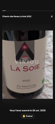 Languedoc Pic-saint-loup Chemin des Rêves La Soie 2022