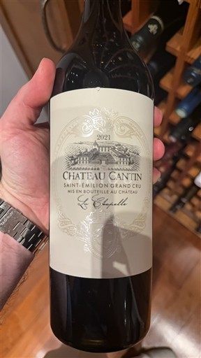 Bordeaux Saint-Émilion Grand Cru Grand Cru Château Cantin L'Évangile 2021