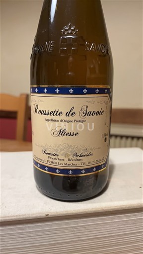 Савойя та Бюже Руссет-де-Савойя Domaine Schneider Altesse Без вінтажу