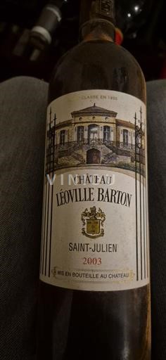 Bordeaux Saint-Julien Grand Cru Château Léoville Barton 2003