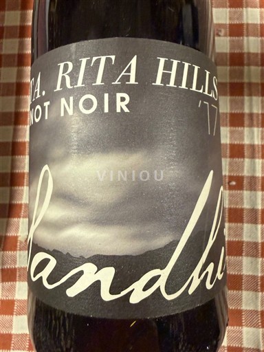 California AVAs Not Specified Sandhi Santa Rita hills 2017