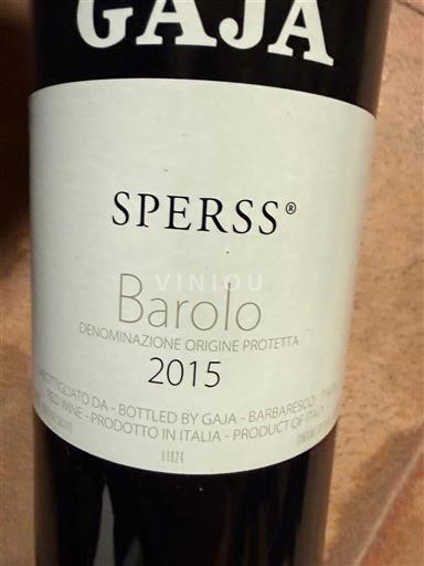 Piemonte Barolo Gaja Sperss 2015