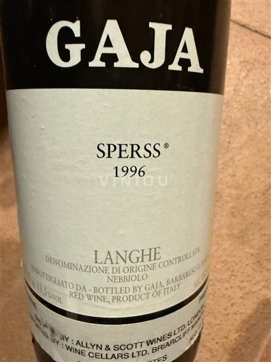 Piemonte Langhe Gaja Sperss 1996