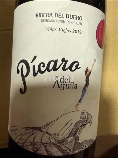 Vinhos Rouge sec Pícaro del Águila Viñas Viejas Dominio del Águila 2019 Espanha Castela e Leão Ribera del Duero DO