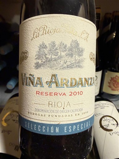 Vinhos Rouge sec Viña Ardanza Selección Especial La Rioja Alta S.A 2010 Espanha La Rioja Rioja DO
