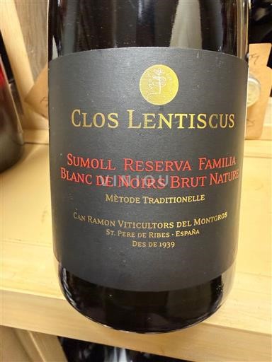 Catalogna Penedès Clos Lentiscus Sumoll Reserva Familia Blanc de Noirs Brut Nature 2015