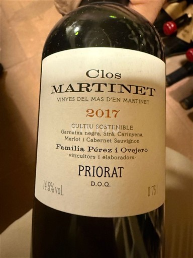 Catalunha Priorado Clos Martinet 2017