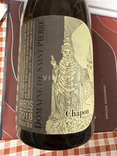 Jura Arbois Domaine Saint Pierre Chapon 2018