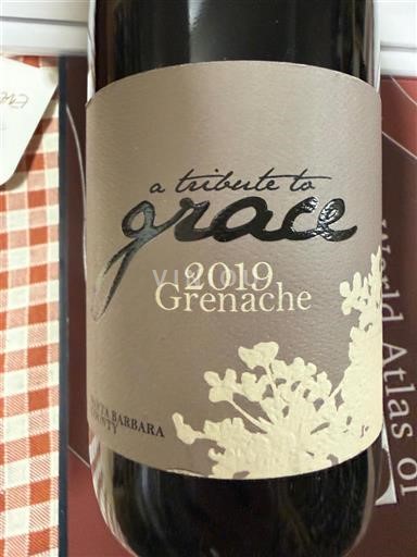 California AVAs Not Specified A Tribute to Grace 2019