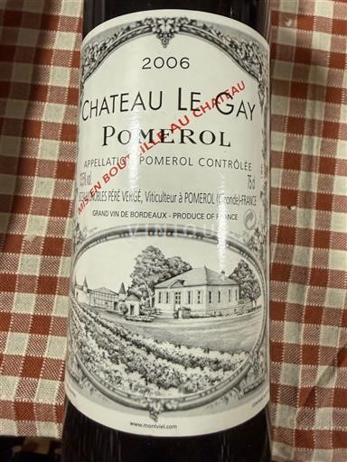 Bordeaux Pomerol Château Le Gay 2006