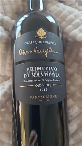 Puglia Primitivo di Manduria Varvaglione Collezione Privata Cosimo Varvaglione 2019