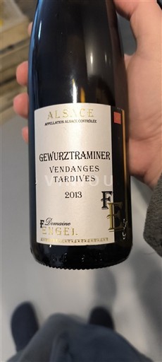 Alsasko Vendanges Tardives Domaine Engel Vendanges Tardives 2013