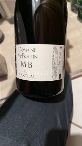 Viner Rouge sec M·B Domaine M. Boutin 2021 Frankrike Rhônedalen Rasteau AOC