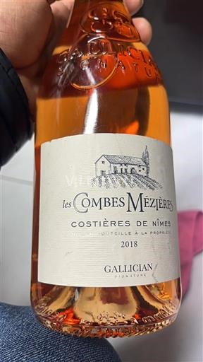Valle del Ródano Costières de Nimes Les Combes Mezières Gallician Signature 2018