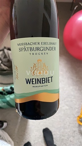 Pfalz Không được chỉ định Weinbiet Manufaktur Mussbacher Eselshaut Spätburgunder Trocken 2024