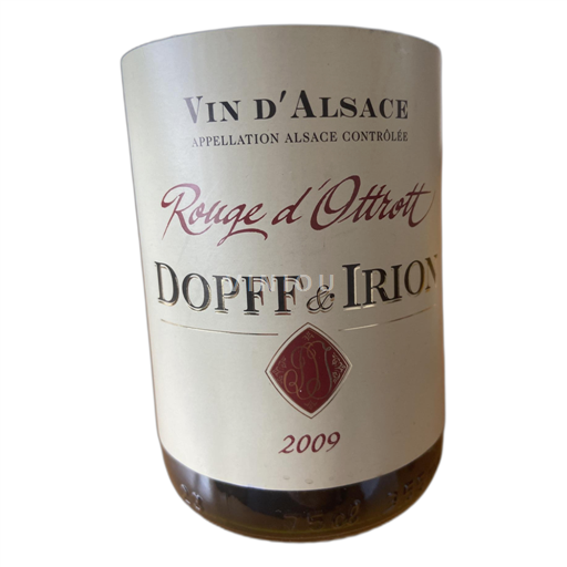 Vin Rouge sec Rouge d'Ottrott Dopff & Irion 2009 France Alsace Pinot noir AOC
