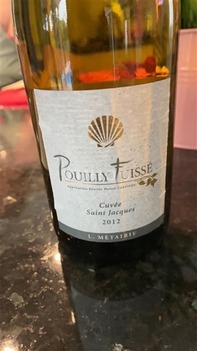 Burgundy Pouilly-Fuissé L. Metairie Saint Jacques 2012