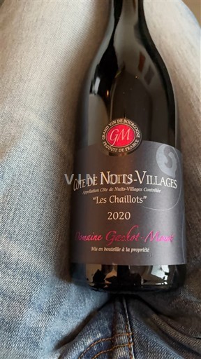 Burgundi Côte de Nuits -kylät Domaine Gérard Muno Les Chaillots 2020