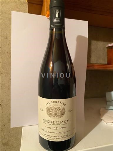 Burgundsko Mercurey Les Héritiers Lamy Les Libertins 2021