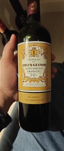 Bordeaux Saint-Émilion Grand Cru Grand Cru Château Vieux Guinot 2019