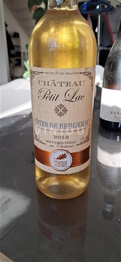 Vini Blanc moelleux Château Petit Lac 2012 Francia Sud-Ovest Côtes-de-bergerac AOC