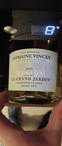 Champagne Champagner Grand Cru Domaine Vincey Le Grand Jardin 2015